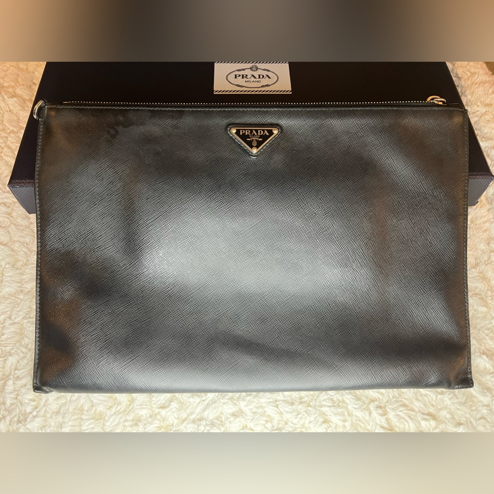 Authentic Prada Saffiano Pouch - Picture 9 of 9
